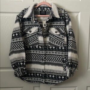 NWT Ashley By 26 International Monochrome Patterned Jacket M